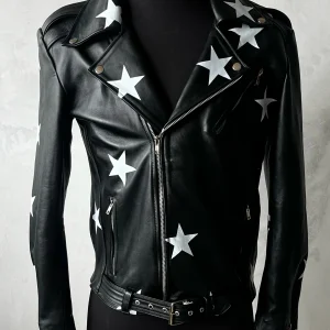 Biker no.1 black stars
