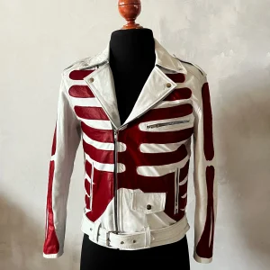Biker no.1 Axl bones white & red