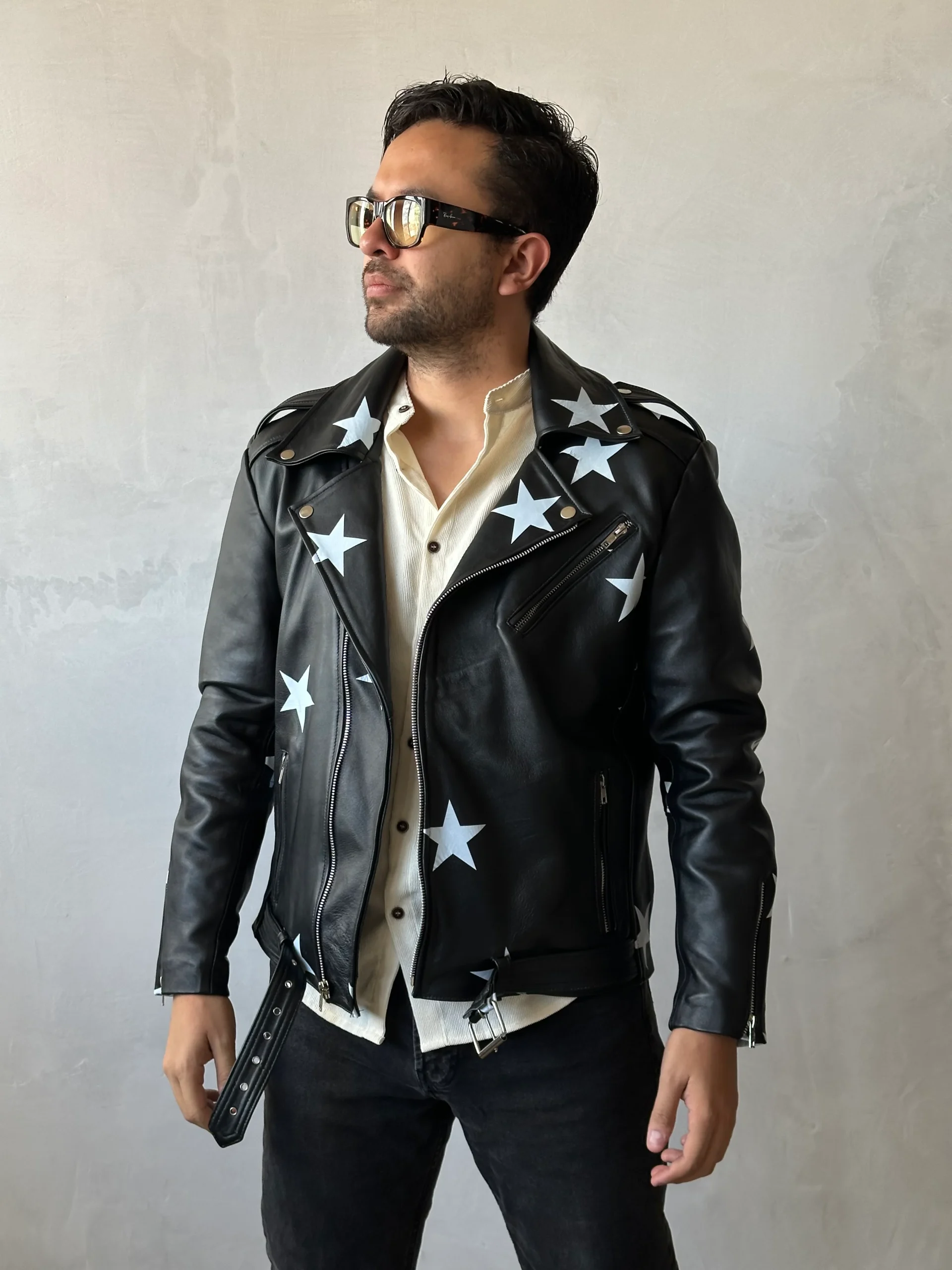 Biker no.1 black stars - Imagen 7