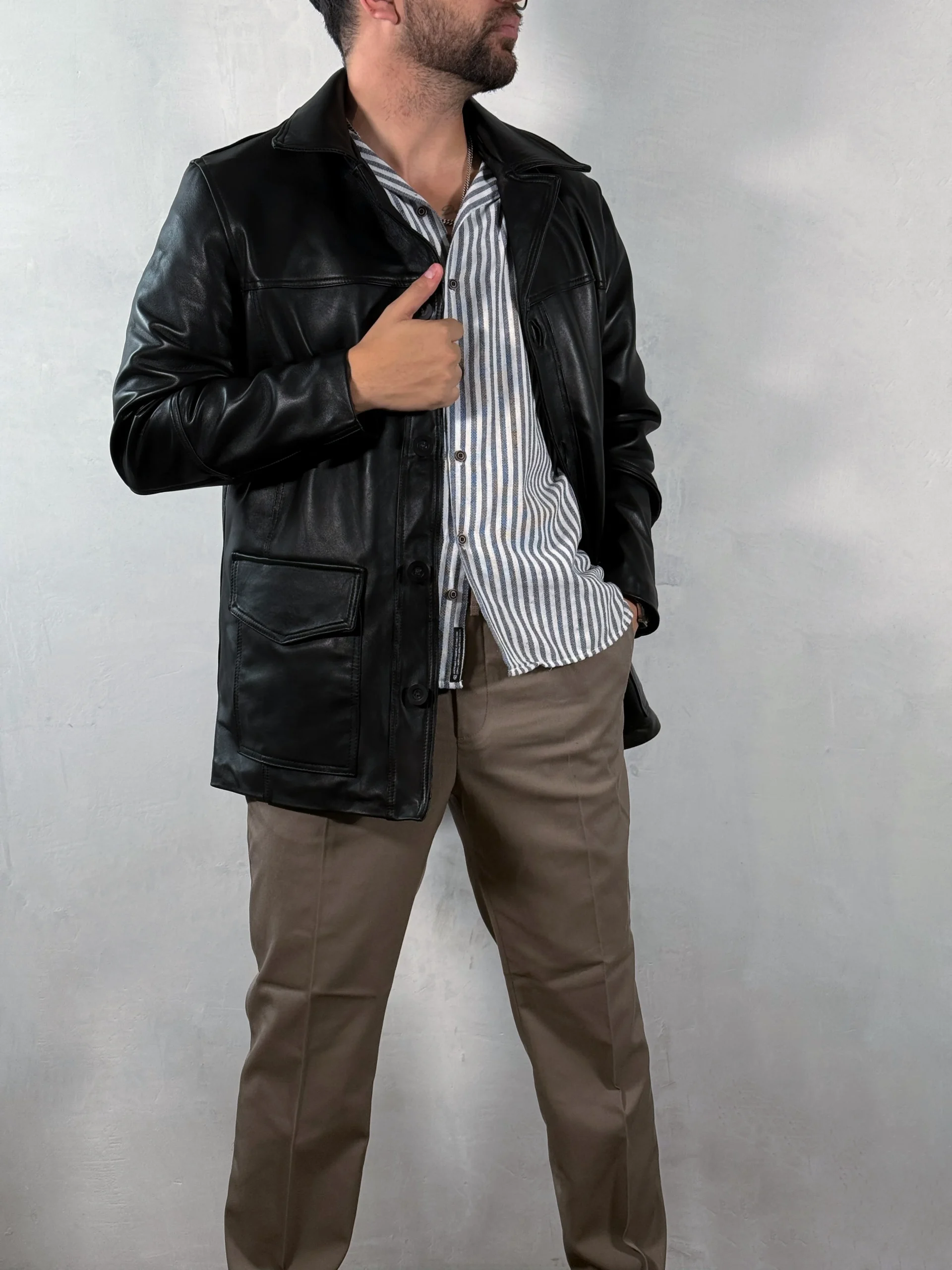 Tyler Durden gabardina black - Imagen 9