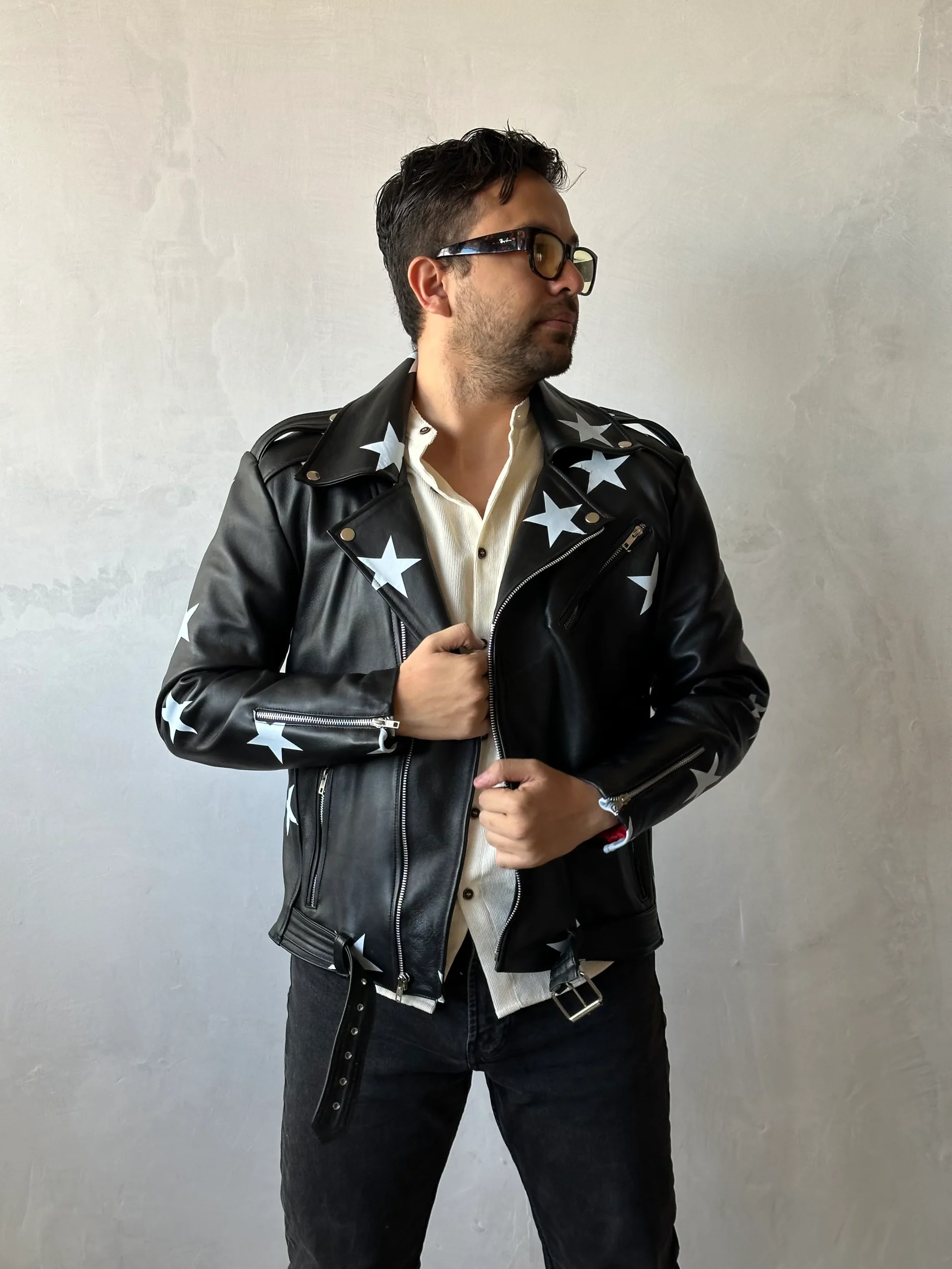 Biker no.1 black stars - Imagen 4