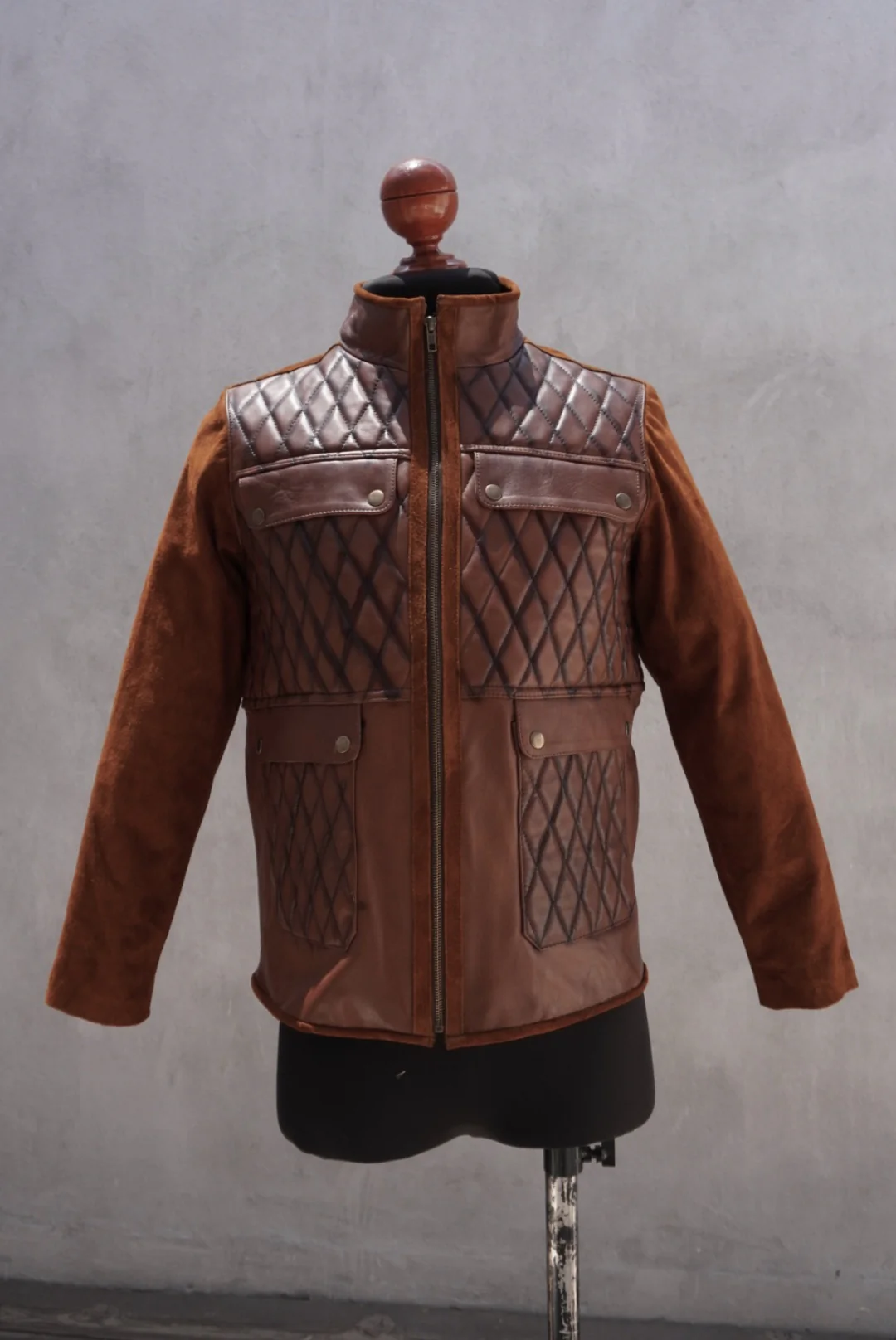 Franco chamarra caramelo