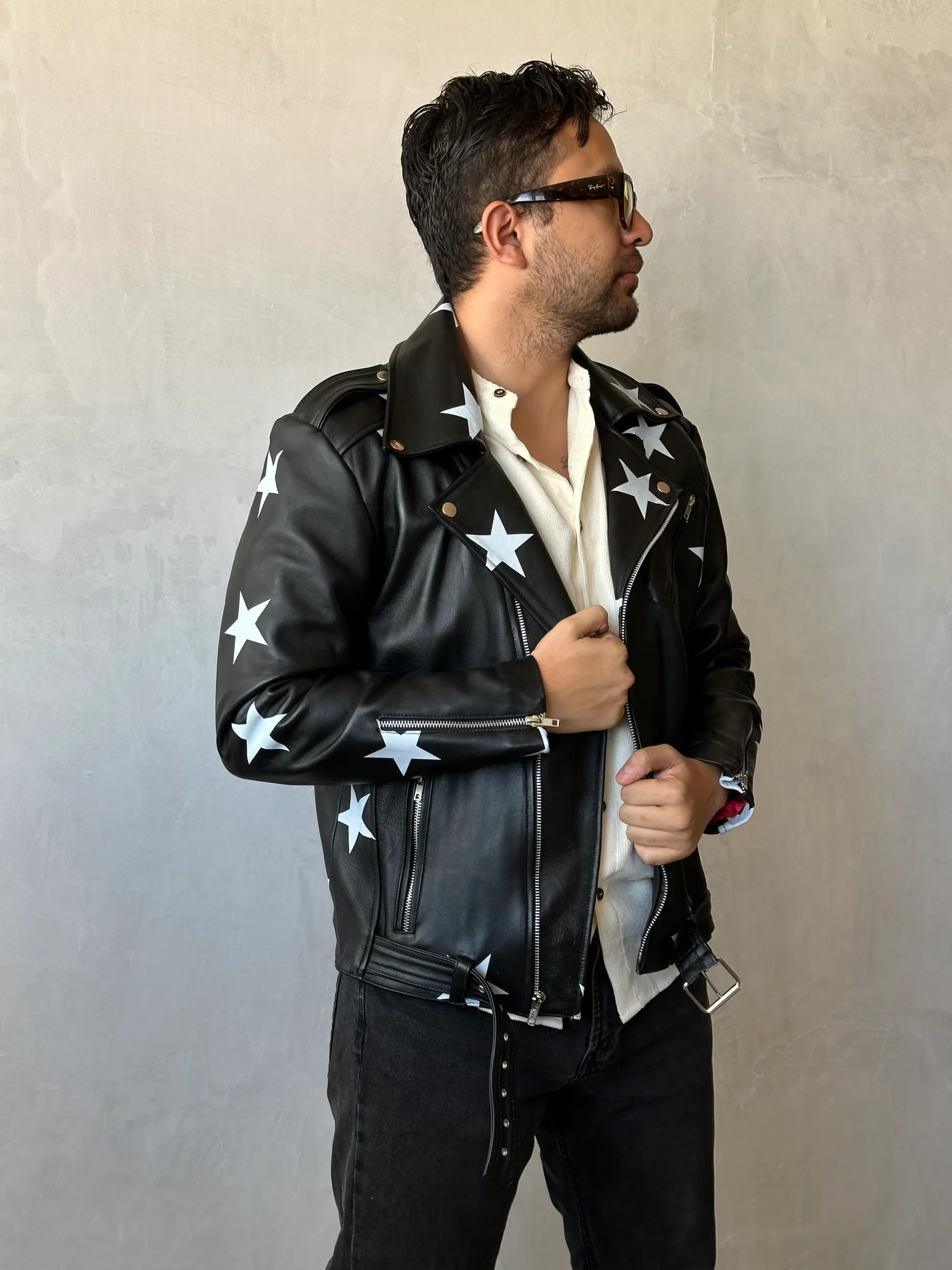 Biker no.1 black stars - Imagen 5