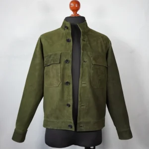 Jared gamuza verde militar