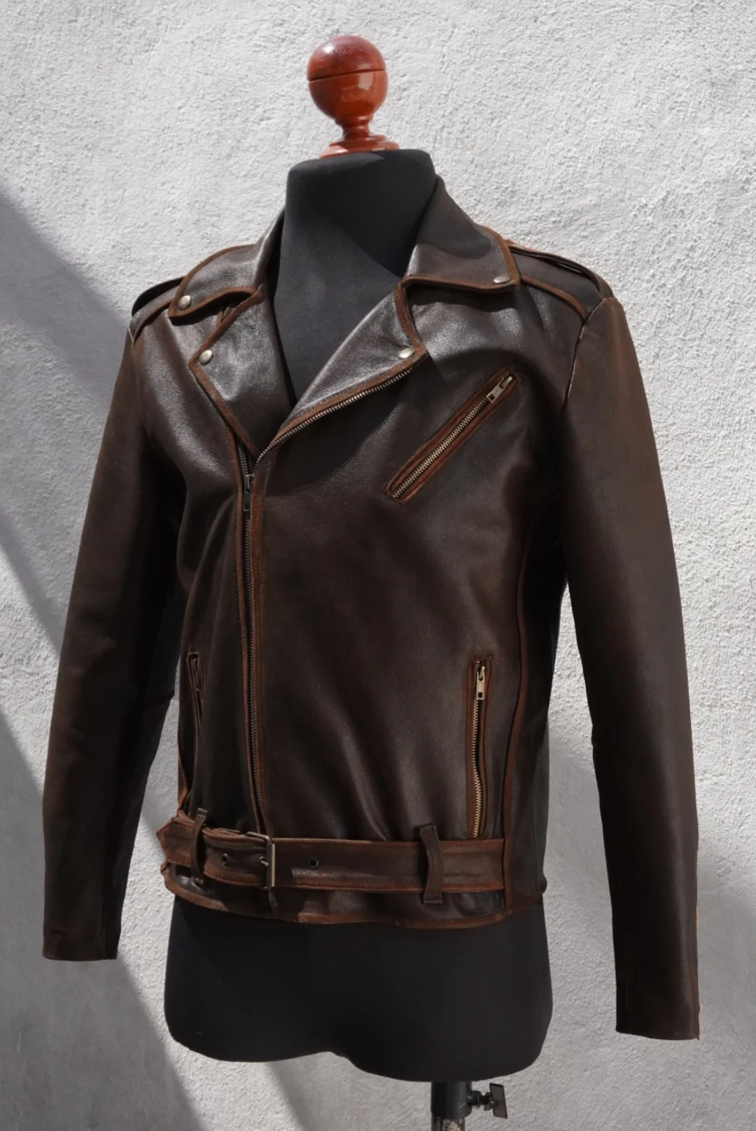 Biker no.1 vintage brown - Imagen 3