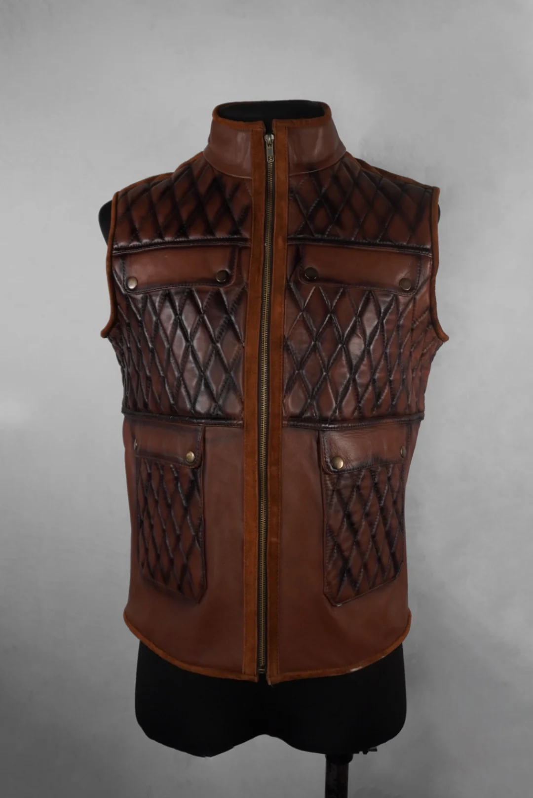 Franco chaleco caramelo