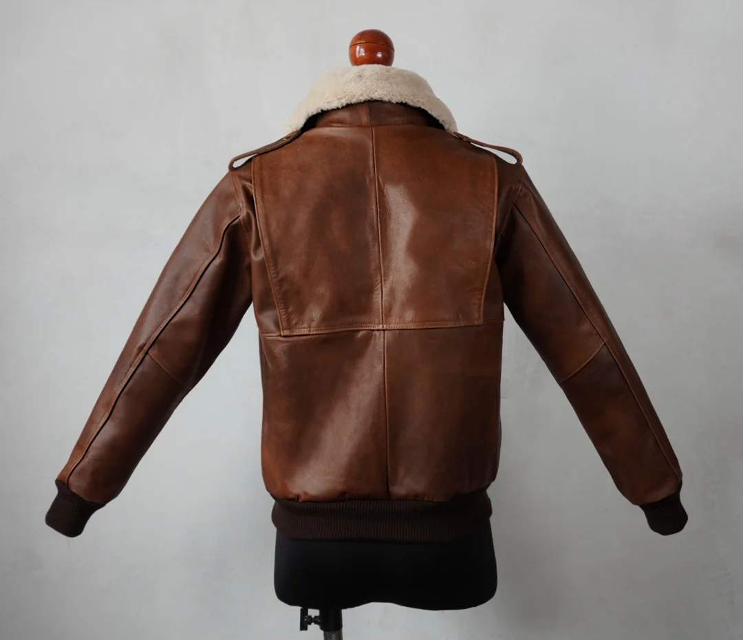 Piloto A-2 cuero tabaco - Imagen 8