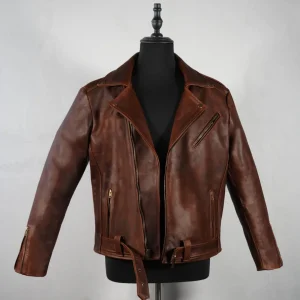 Biker no.1 cuero tabaco