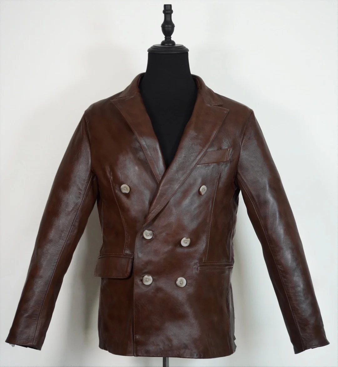 Blazer cruzado caramelo