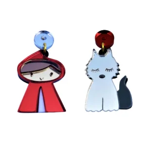 Pendientes Chocolate mini Caperucita Roja