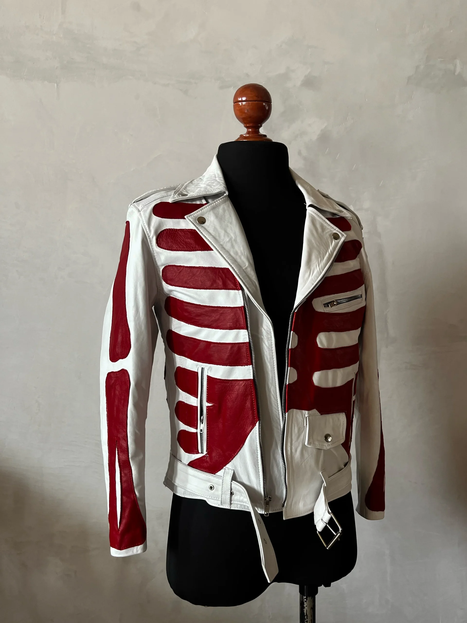 Biker no.1 Axl bones white & red - Imagen 4