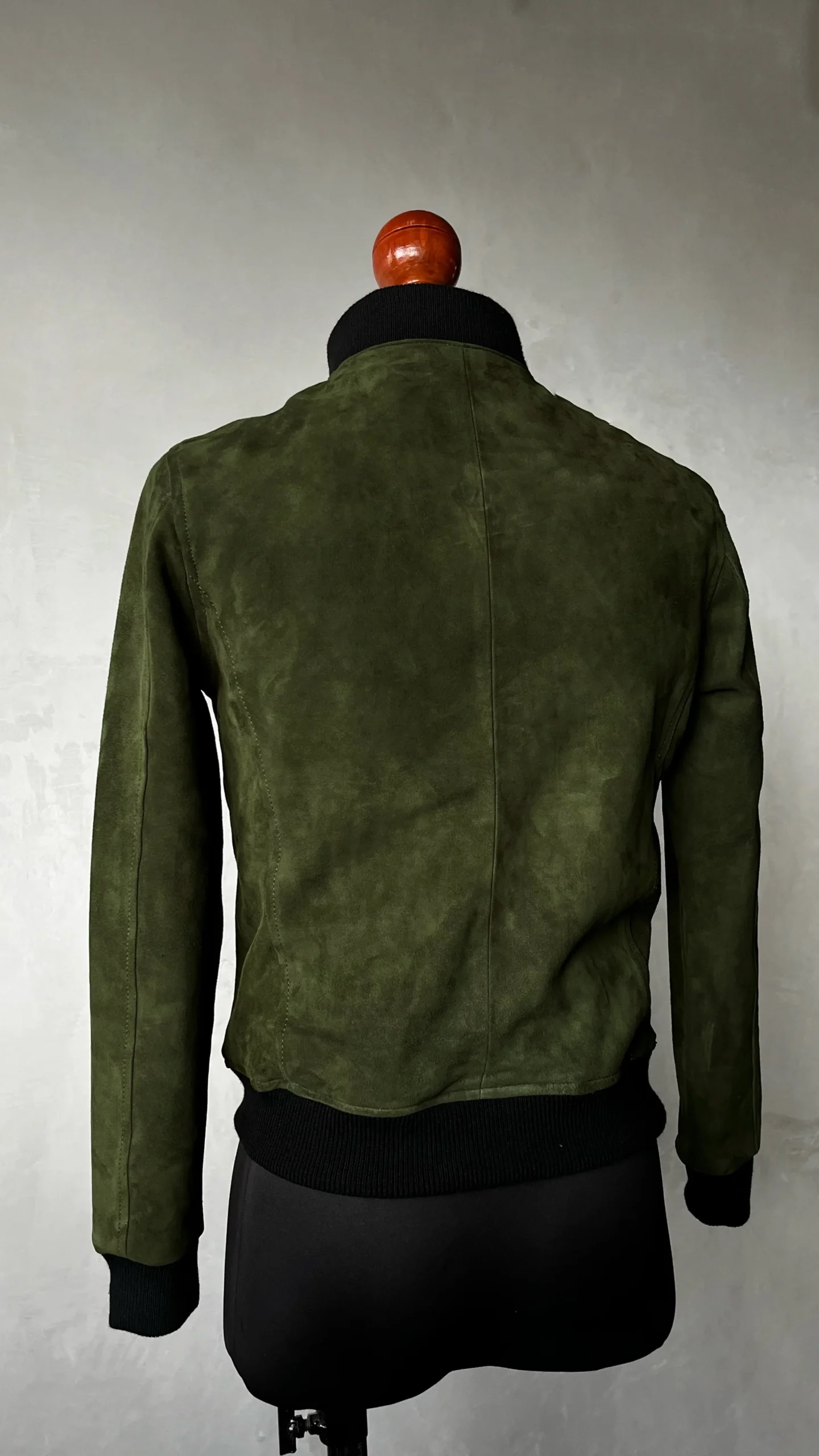 Bomber verde militar gamuza - Imagen 4