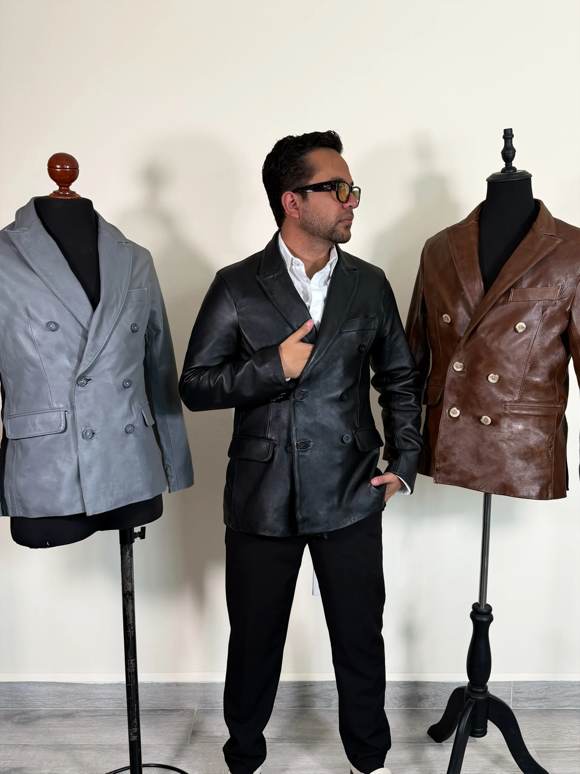 Blazer cruzado caramelo - Imagen 7