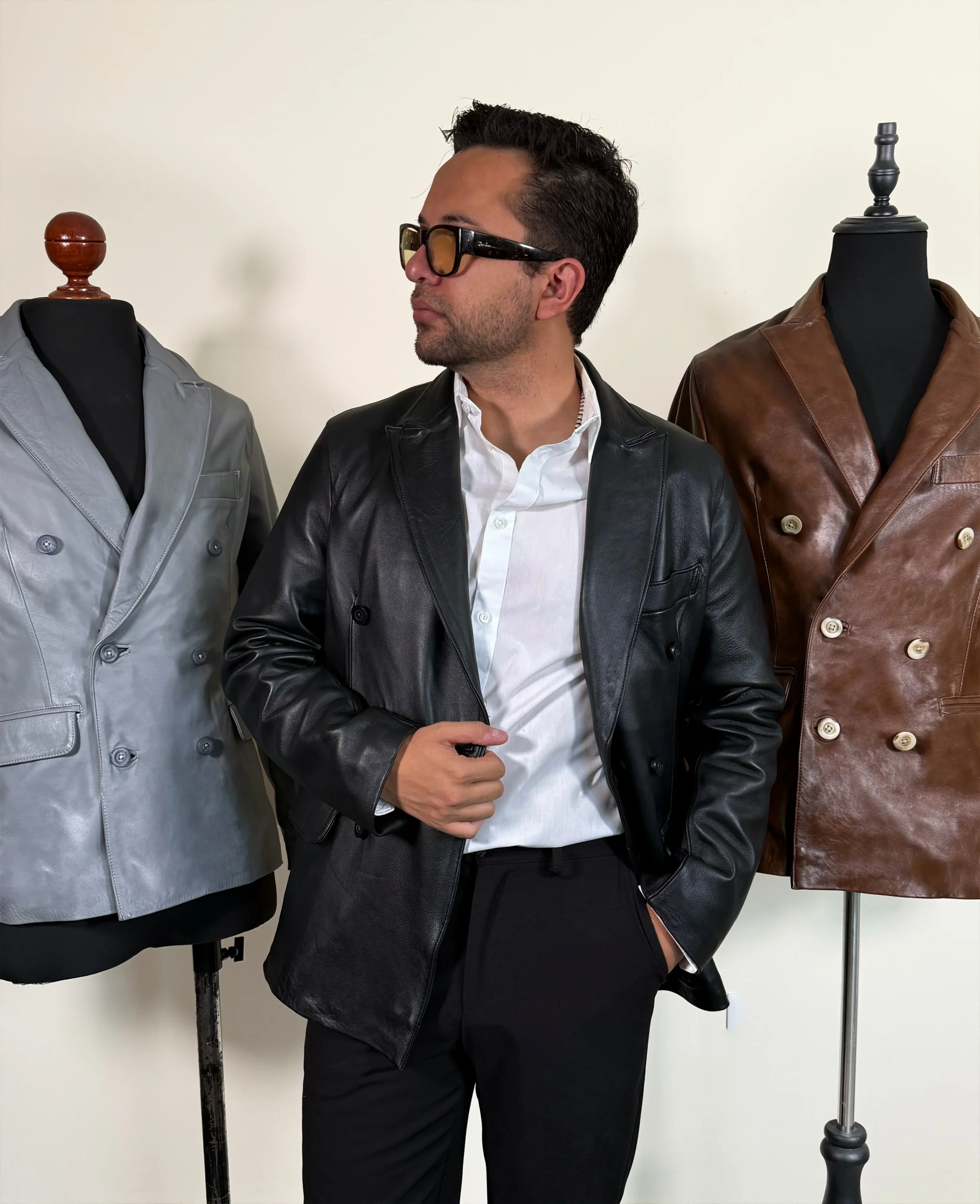 Blazer cruzado caramelo - Imagen 8