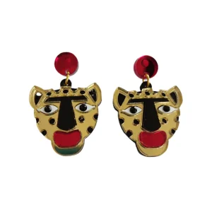 Pendientes Chocolate mini tigre