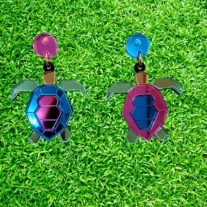 Pendientes Chocolate mini tortuga