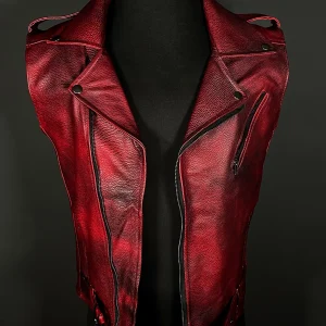 Biker no.1 vest floter cherry