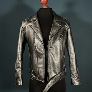 Biker no.1 antimonio full grain